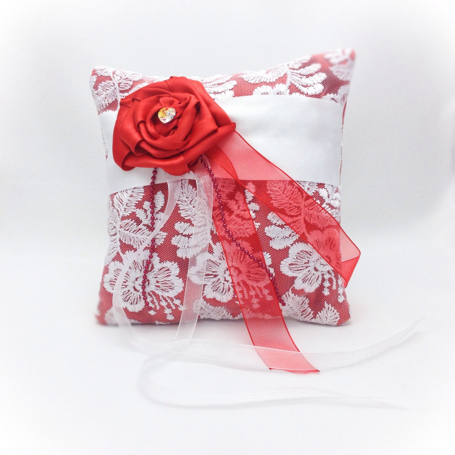 Wedding Ring Pillow Valentine Ring Pillow Wedding Pillow Etsy UK