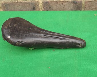 Bicycle Saddle Leather Soft Vintage Seat Bike Racing Nos Brooks Black Brown New