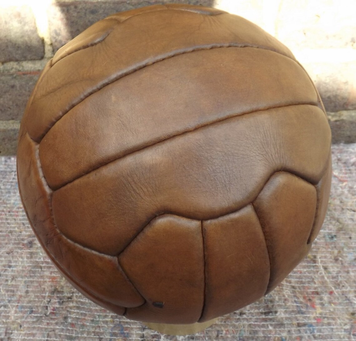 Vintage Style Old Fashioned Leather Football 12 Panel or 18 Etsy