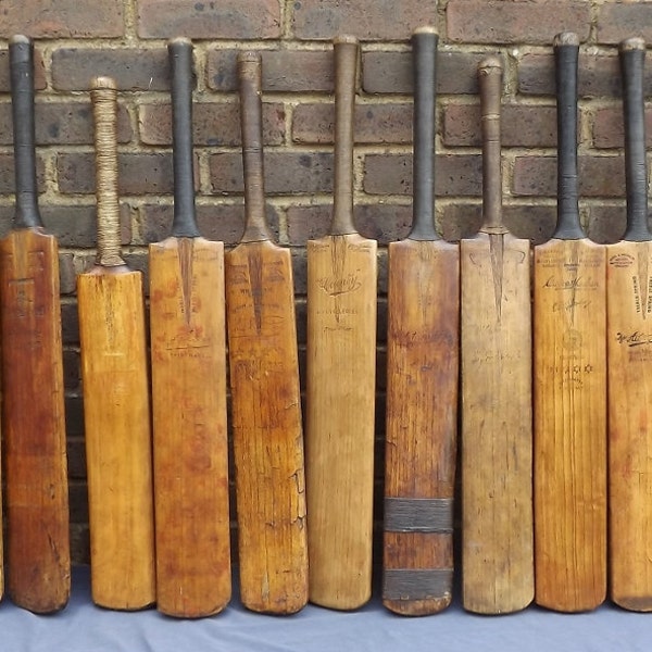 Vintage Cricket Bats  Genuine old English Willow Cricket Bats Take your Pick