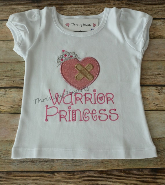 Heart warrior princess shirt CHD