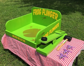 Frog Flinger Carnival Game, School Party Entertainment