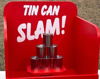 Tin Can Bean Bag Toss Game, Carnival Party Classic