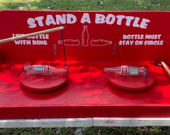 Stand-A-Bottle Carnival Game, Trade Show Party Game