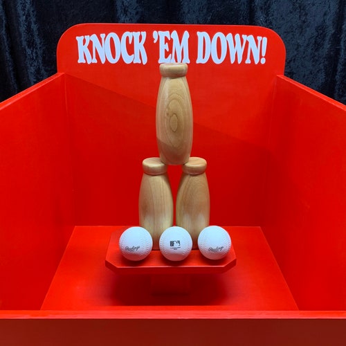 Milk Bottle Baseball Toss Carnival Game for Birthday Fall - Etsy