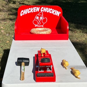 Chicken Chuckin’ Carnival Game. Perfect for Trade Show, Rental, Birthday, Church, VBS or School Party. Carnival Games