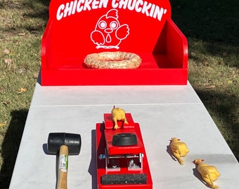 Chicken Chuckin’ Carnival Game. Perfect for Trade Show, Rental, Birthday, Church, VBS or School Party. Carnival Games