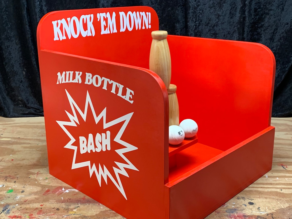 Milk Bottle Baseball Toss Carnival Game for Birthday Fall Etsy