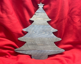 Rustic 16 inch Barn Wood Christmas Tree Decor Blank