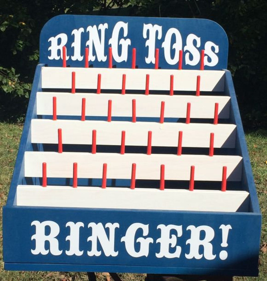 Vintage Carnival Ring Toss Game Brill Plans Hoops Game hand painted sign  Circus | eBay