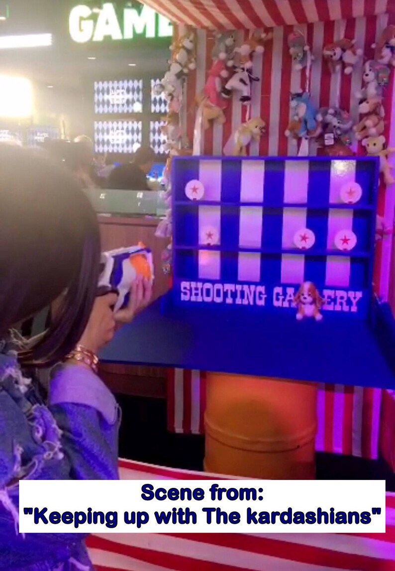 Tabletop Shooting Gallery Carnival Game Compatible With Nerf Etsy