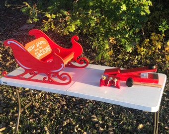 Santa Sleigh Carnival Game, Christmas Party, Trade Show