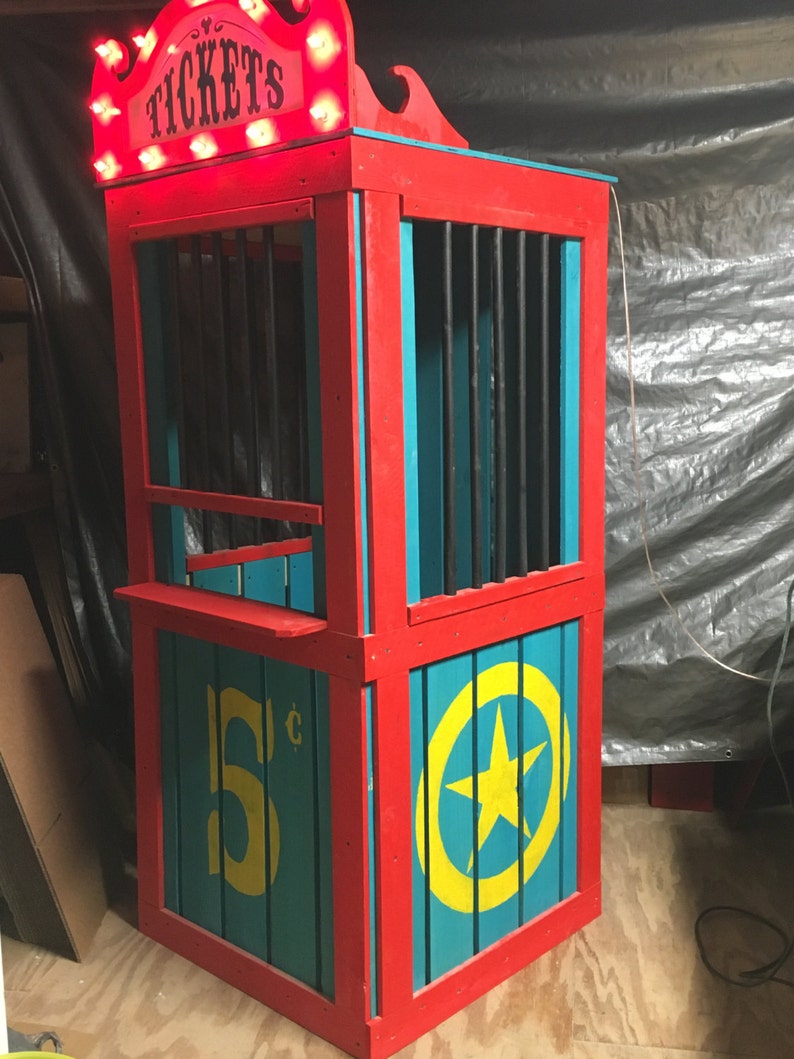 Haunted House Carnival Ticket Booth Halloween Decoration