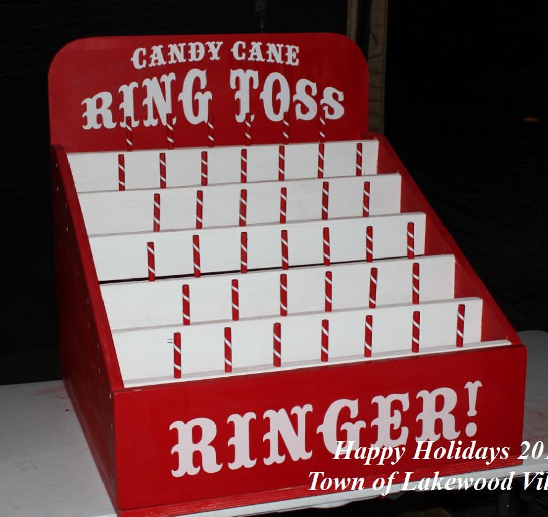 Christmas Candy Cane Ring Toss Carnival Game for Your Holiday Party Etsy