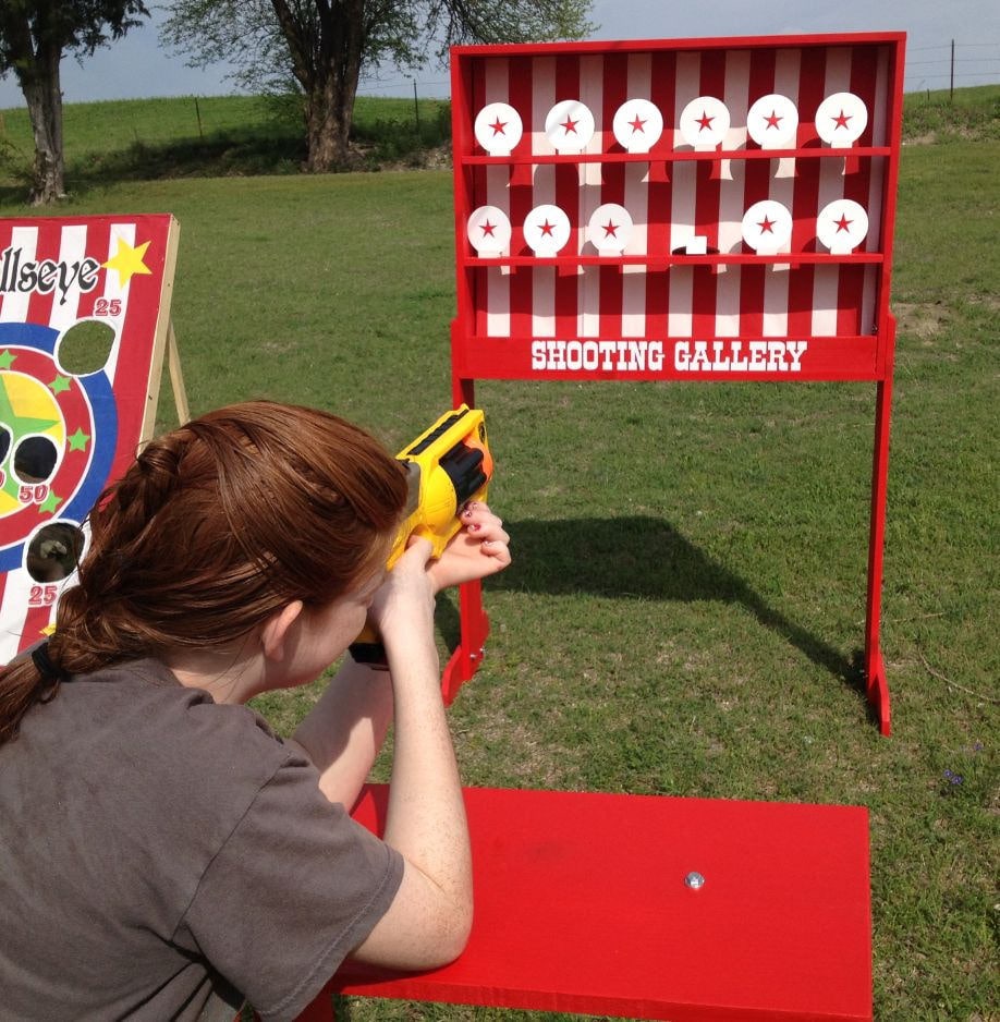 Tabletop Shooting Gallery Carnival Game Compatible With Nerf - Etsy Finland