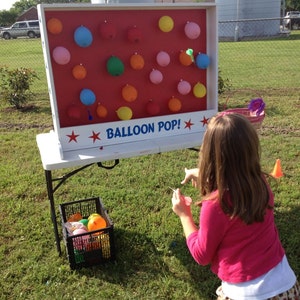 Dart Balloon Pop Carnival Game for Birthday, Church, VBS, School Party, or Trade Show. Carnival Games