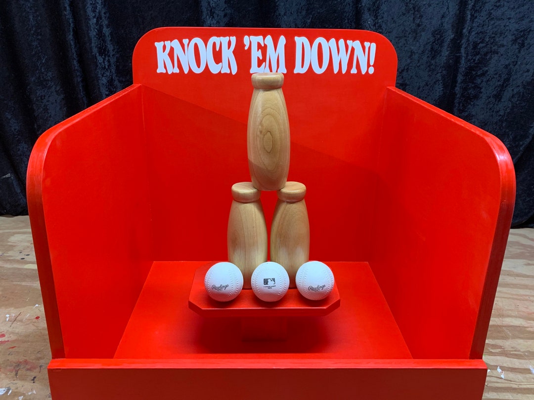 Milk Bottle Baseball Toss Carnival Game for Birthday, Fall Festival