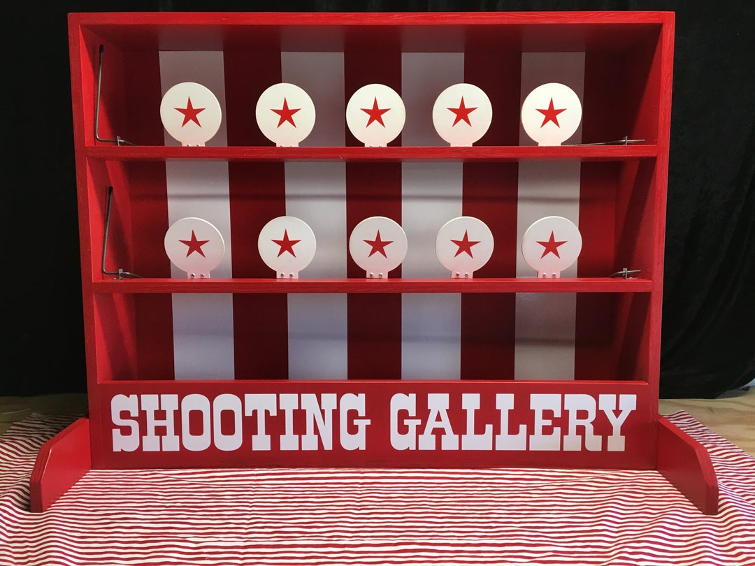 deluxe-shooting-gallery-carnival-game-with-hinged-targets-and-etsy
