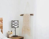 Macrame wall hanging, shabby chic decor, boho decor, hippie decor, wall art.