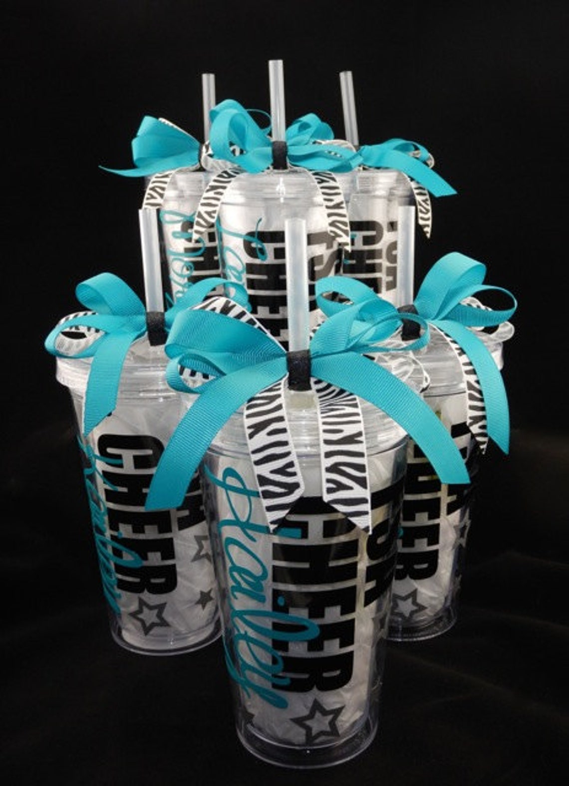 Deluxe Personalized Cheerleading Tumbler Cup Etsy