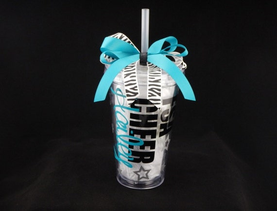 Deluxe Personalized Cheerleading Tumbler Cup | Etsy