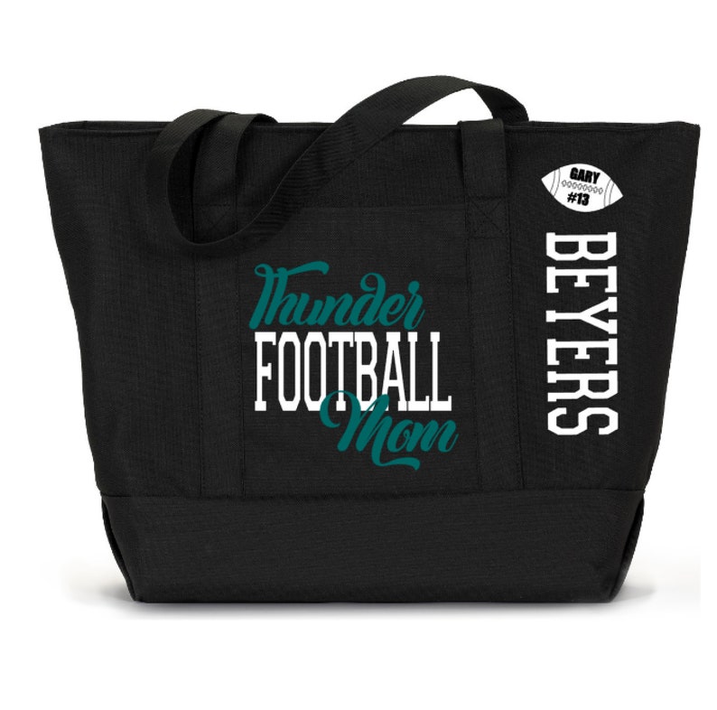 XL FOOTBALL MOM Tote Bag Personalized Etsy