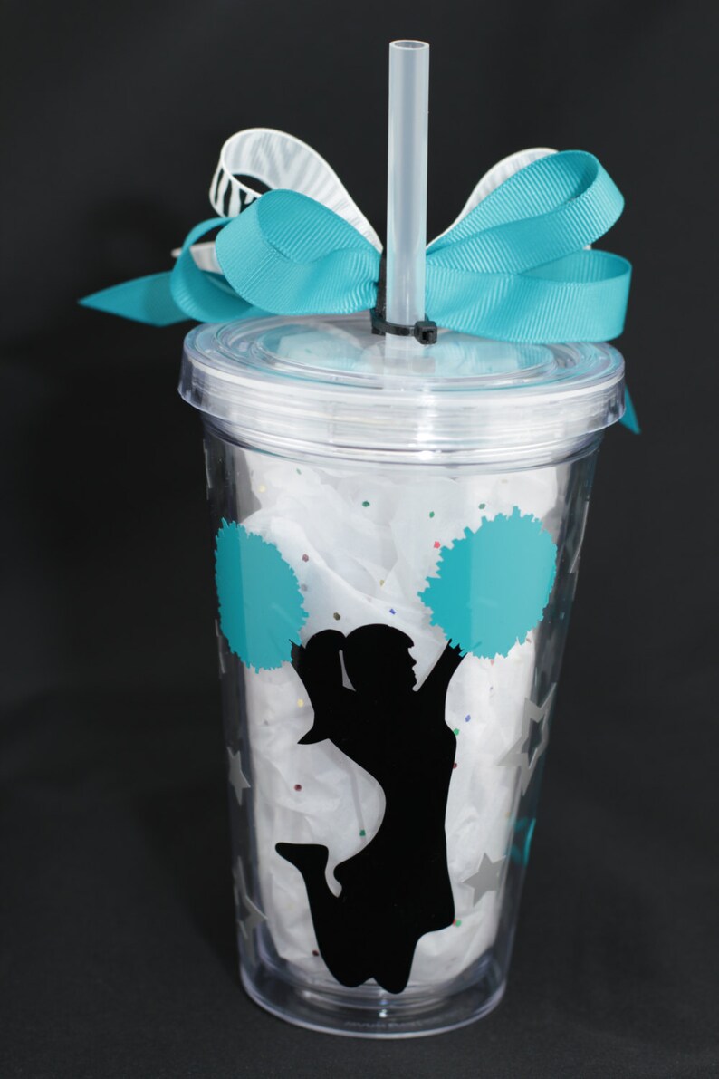 Deluxe Personalized Cheerleading Tumbler Cup Etsy