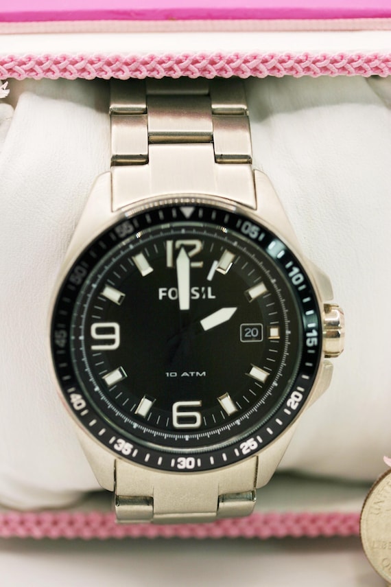 Mens fossil watch with - Gem