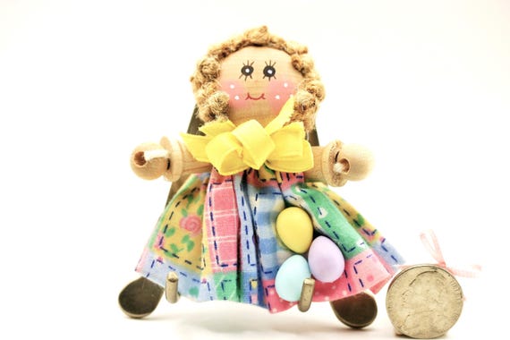 Handmade Easter Doll pin - image 2
