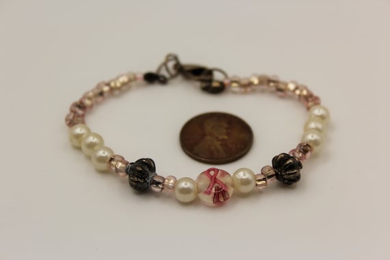 Sweet little Breast Cancer Bracelet - image 2