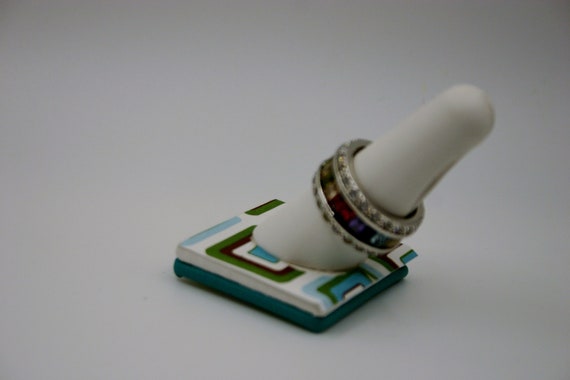 Multiple Lab Created Gem Stone 925 Silver - image 5