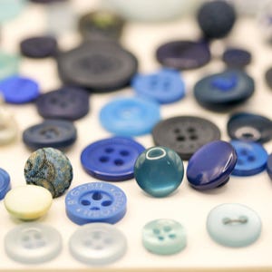 Assorted Shades of Blue Buttons