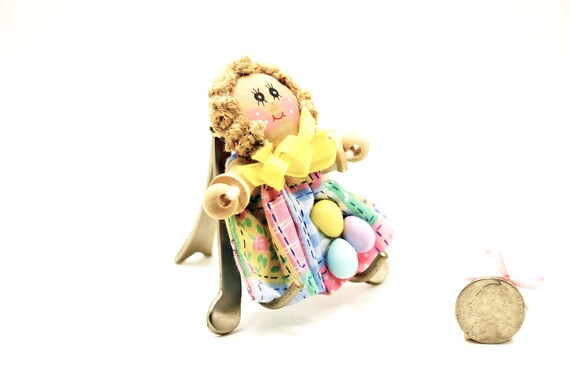 Handmade Easter Doll pin - image 3