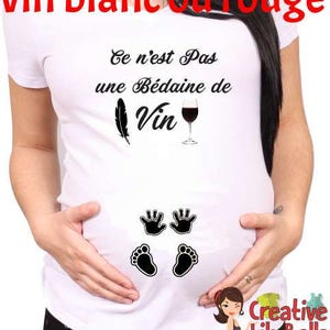 MATERNITY SHIRT not wine belly cm320 FRANCAIS