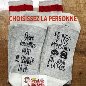 SOCK  ÉDUCATRICE PROFESSEUR marraine bas41