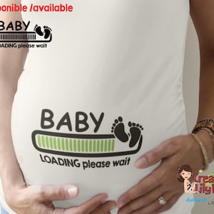 MATERNITY SHIRT baby loading bar cm417
