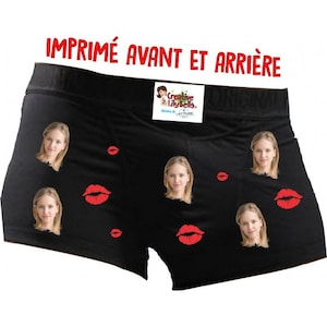 BOXER WITH FACE with kiss b54