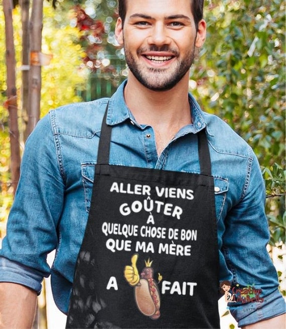 TABLIER HUMORISTIQUE - TABLIER DE CUISINE PERSONNALISÉ