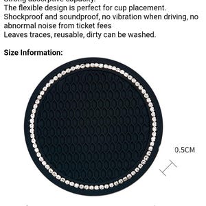 Rhinestone Water Coaster Diamond Car Anti-skid Pad Creative