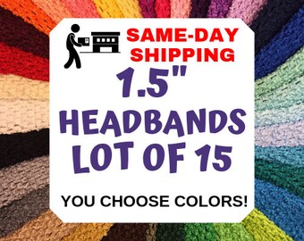 Wholesale lot 48 pcs Crochet Headband With 1.5 inch  Polyester. 