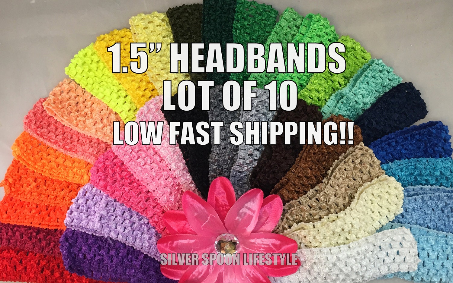 Crochet Headbands 1.5 Inch LOT OF 10 Wholesale Newborn Baby Etsy