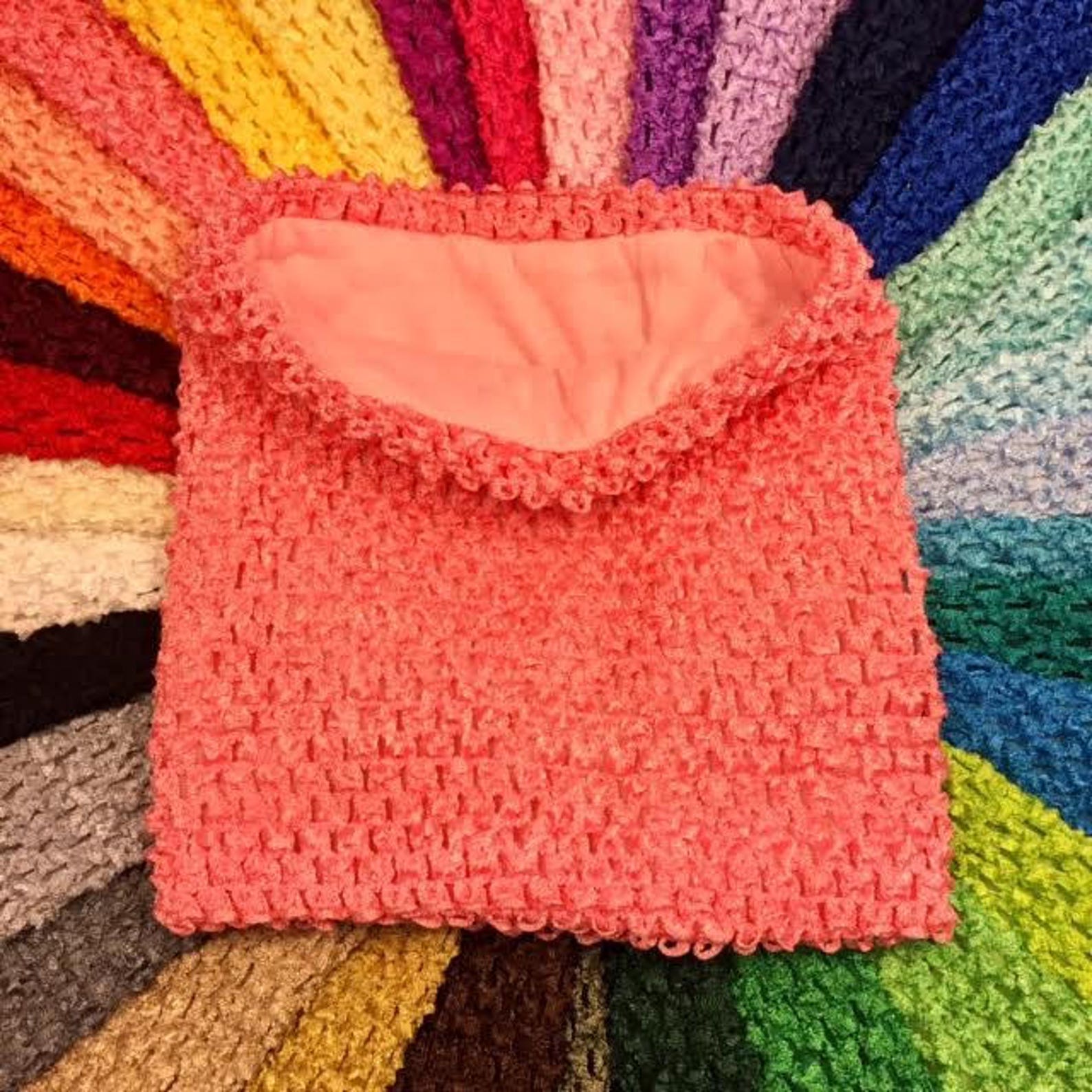 Coral Crochet Tutu Top 6 Inch 8 Inch 9 Inch 10 Lined Etsy