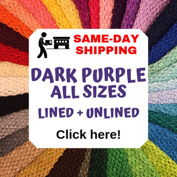 DARK PURPLE Crochet Tutu Top 6 inch, 8", 9", 10", 12", 16" Lined & Unlined, Infant Tube Top, Toddler, Adult, Girls Tutu Dress Costume Top