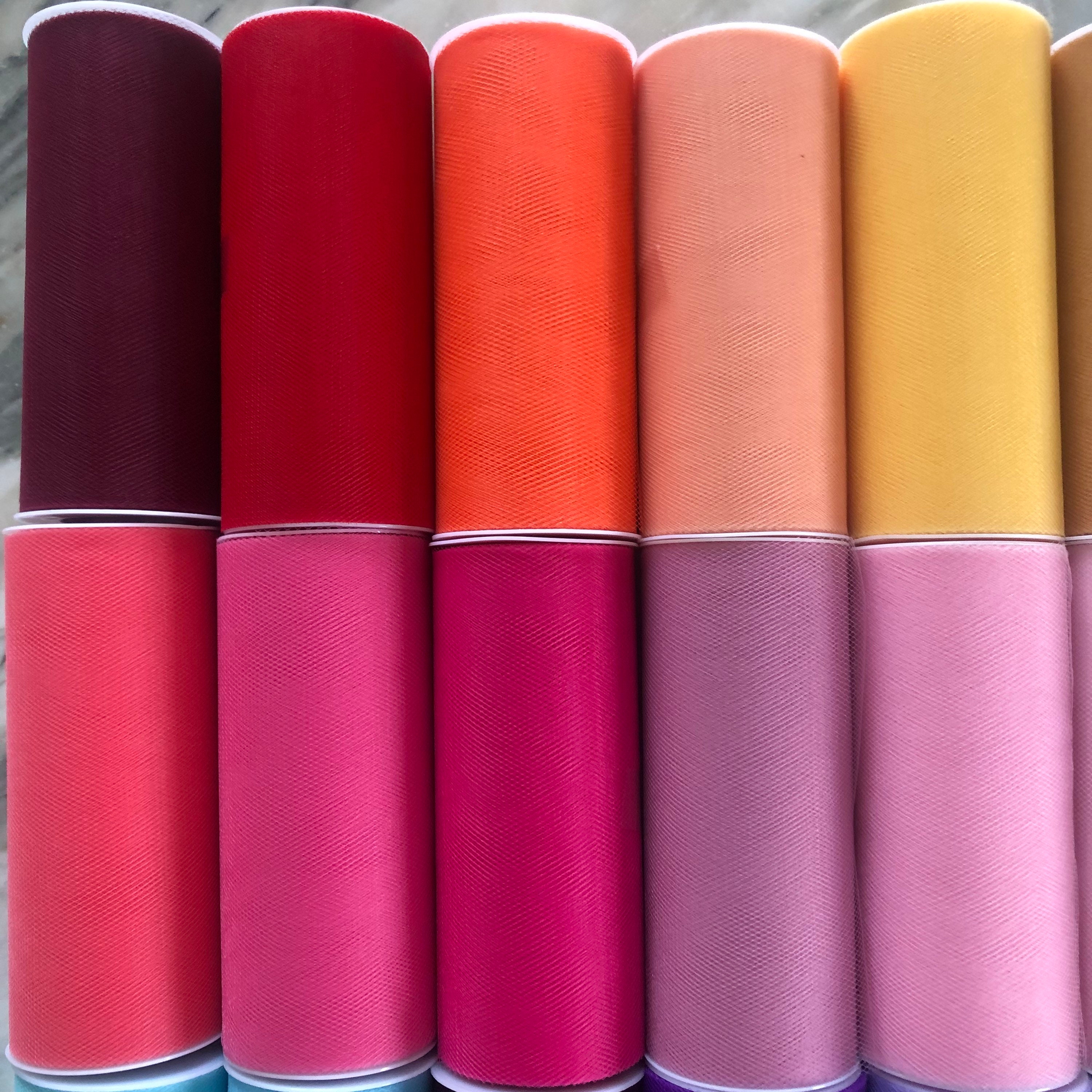 BARATTI Bobina Tulle 100 Metri X 12,5 Cm Altezza, Tinta Unita per Decorazioni, Feste di Matrimonio,(Celeste