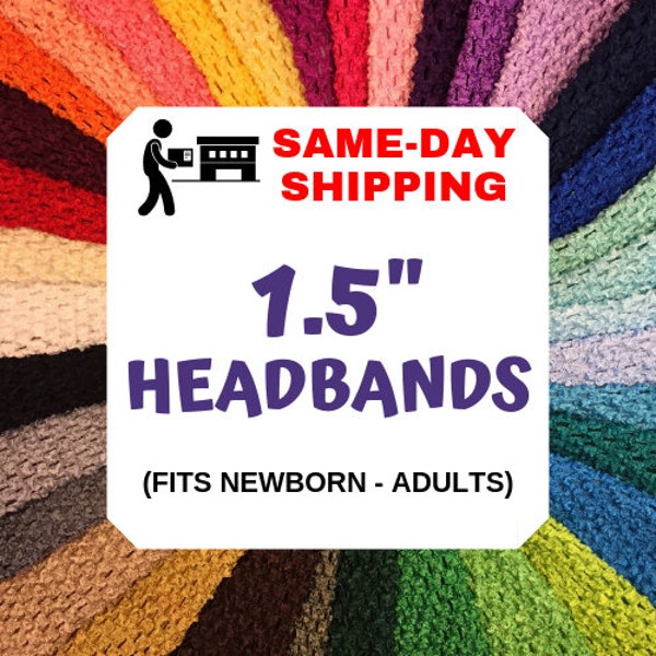 Crochet Headband 1.5 Inch