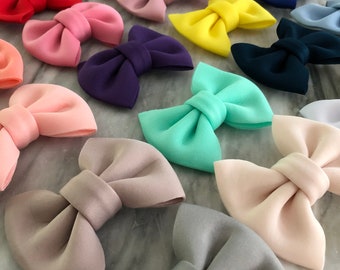 4 Inch PUFF PIGGIES, 20 Colors Big Pigtail Bows, Girls Big Piggie Bows, Piggy Bows, Pigtail Bows, Large Pig Tail Bows