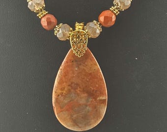 235 Zeitlose Eleganz Koralle Fossil Edelstein Schmuck Set