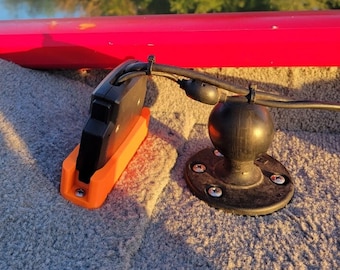 Hummingbird Fish Finder Quick Connect Mounting Plate 3d Printed.**CONNECTOR NOT INCLUDED**