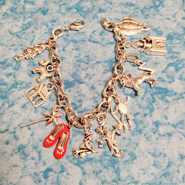 Wizard of Oz Charm Bracelet - Silvertone