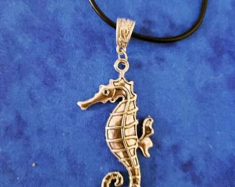 Seahorse Necklace - Silver Tone